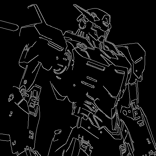 Canny边缘提取结果