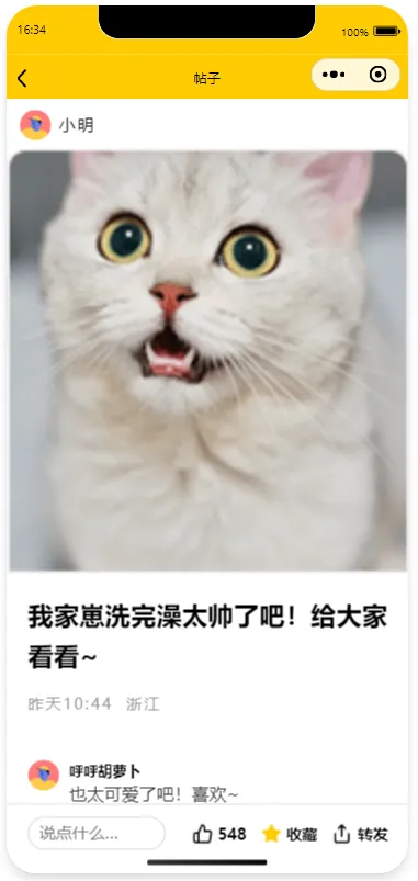 帖子详情页