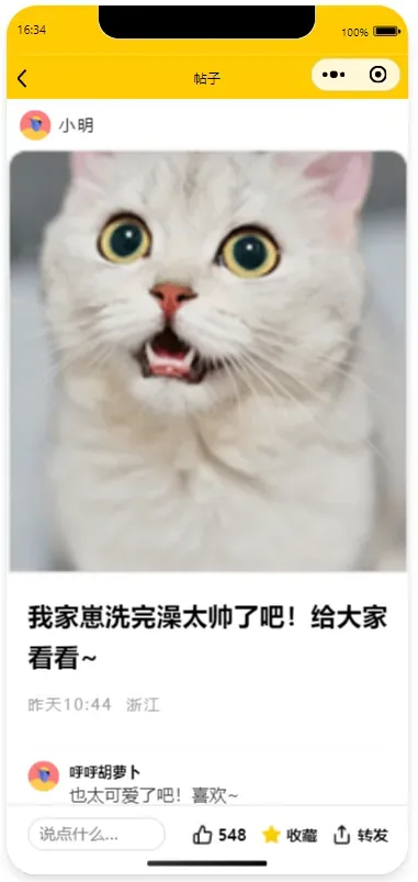 帖子详情页